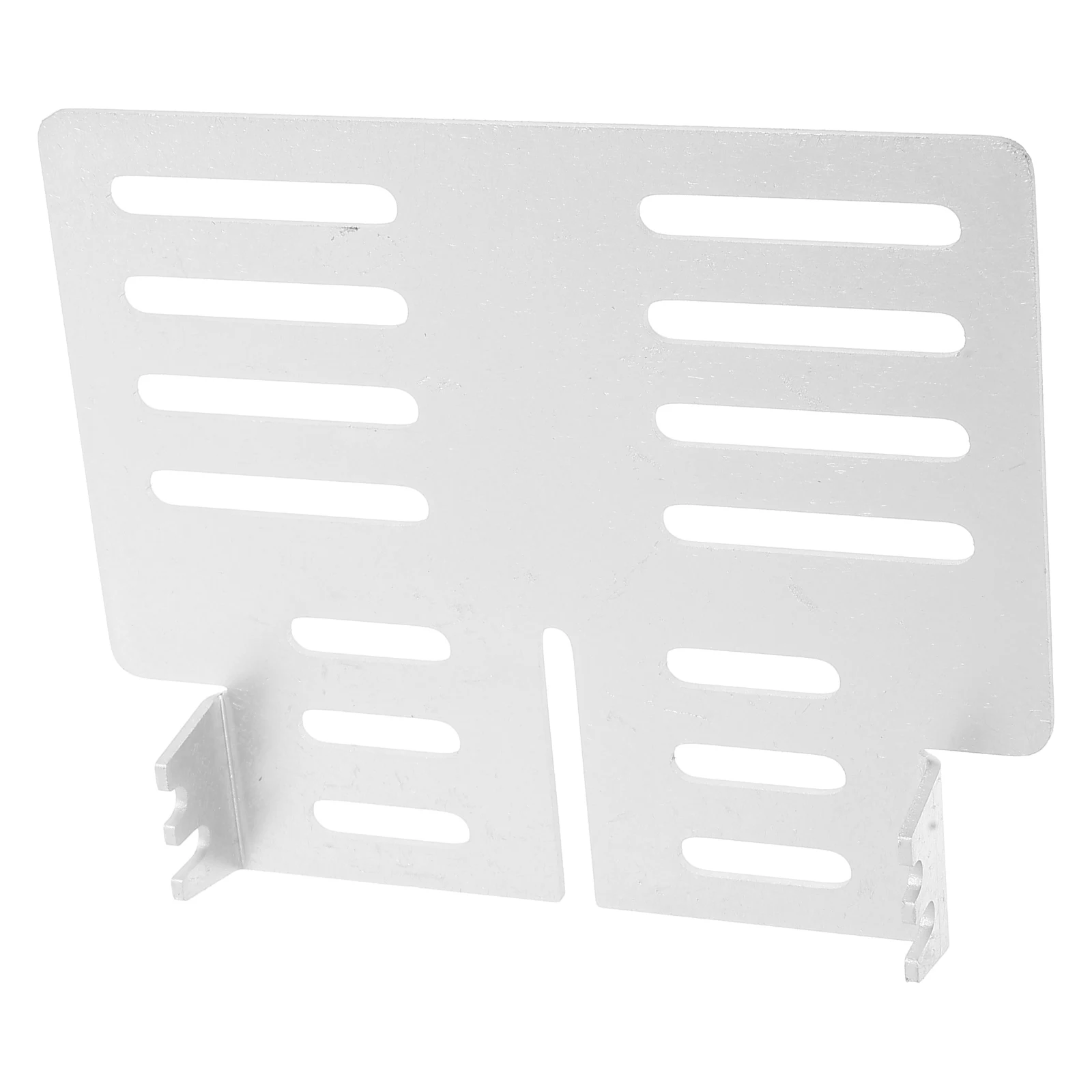 

Stove Fan Bracket for Wood Burning Heater Adjustable Mounting Stand Silver Color Durable Construction Fireplace Accessories