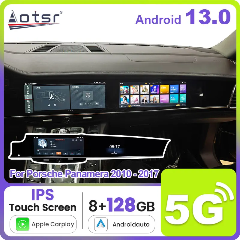 12.3“ Android 13.0 For Porsche Panamera 2010-2017 Car Radio Multimedia Player Auto DVD Stereo Head Unit Audio GPS Navinc