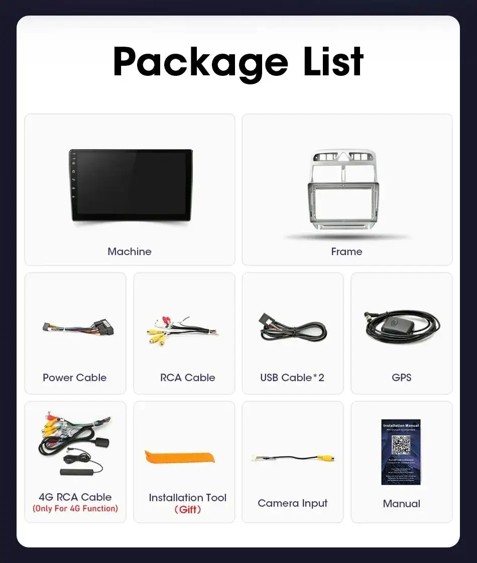 Android 15 Navigation Multimedia Player For Peugeot 307 307CC 307SW 2002 - 2012 2013 Carplay Auto Stereo DVD BT video DSP radio