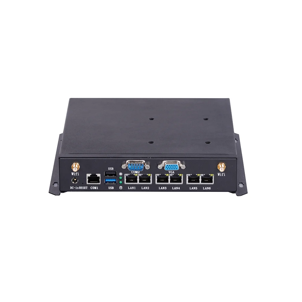 M106 Six LAN Mini PC Supports Celeron J1900 J1800 Pentium J2900 Single DDR3 Max 8G 12V Power