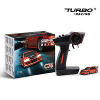 C76-Le  Limited Edition Turbo Racing 1/76 Mini Electric Remote Control Car Mini Toy Car Sports Car 4 Channels Mini Desktop Car