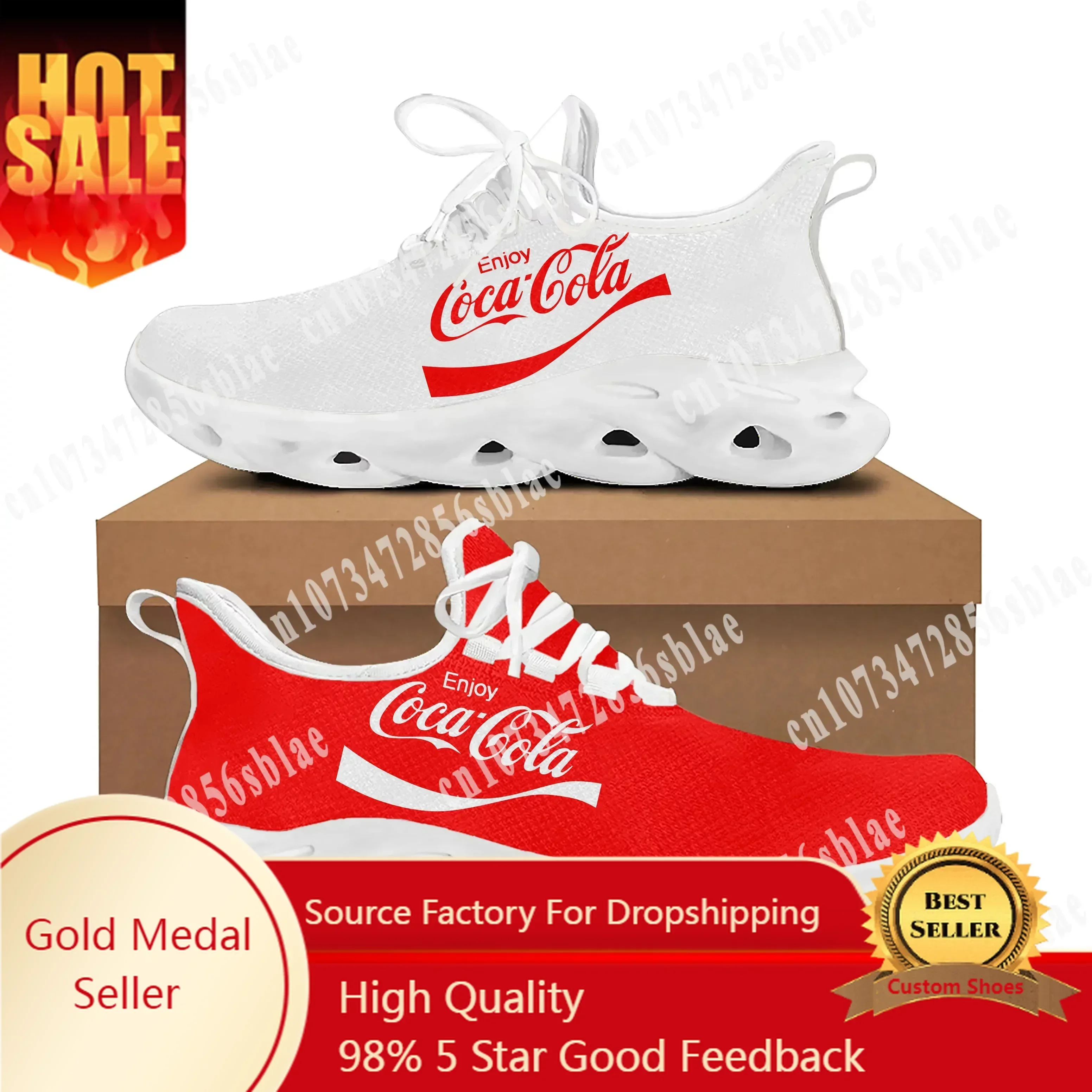 

C-Cocas Flats Sneakers Mens Womens Sports Shoes High Quality Sneaker Customization C-Colas Shoe Lace Up Mesh Footwear White