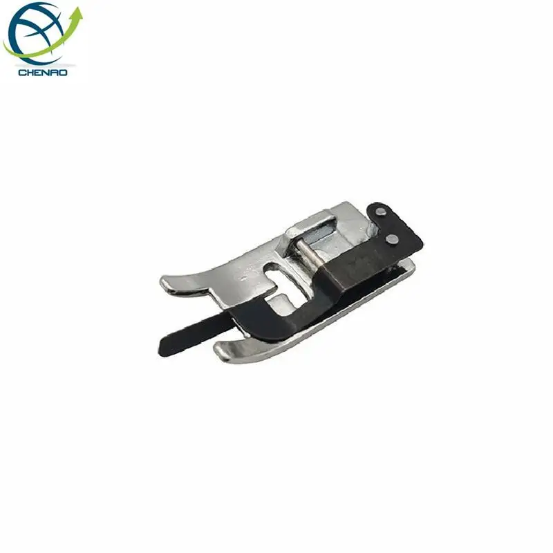 Overcasting Presser Foot with Spring for Singer Brother Janome Low Shank Snap-On Sewing Machine Anti-Curl Overedge Accessory