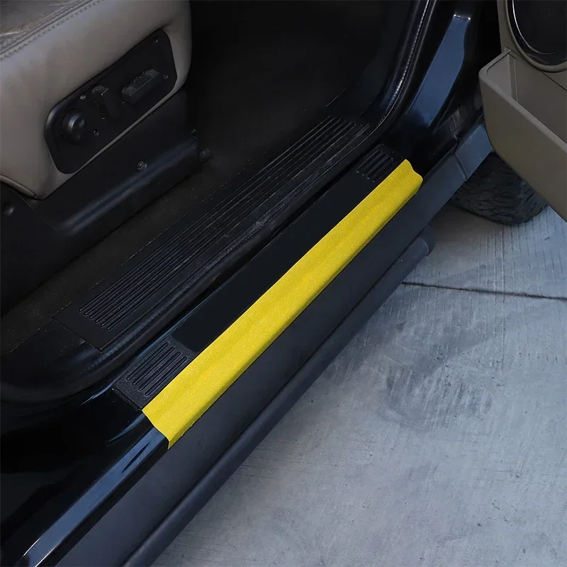 

For Hummer H2 2003-2007 PVC Black/yellow Car Door Sill Scratch Protection Trim Scratch Scratch Sticker Car Accessories