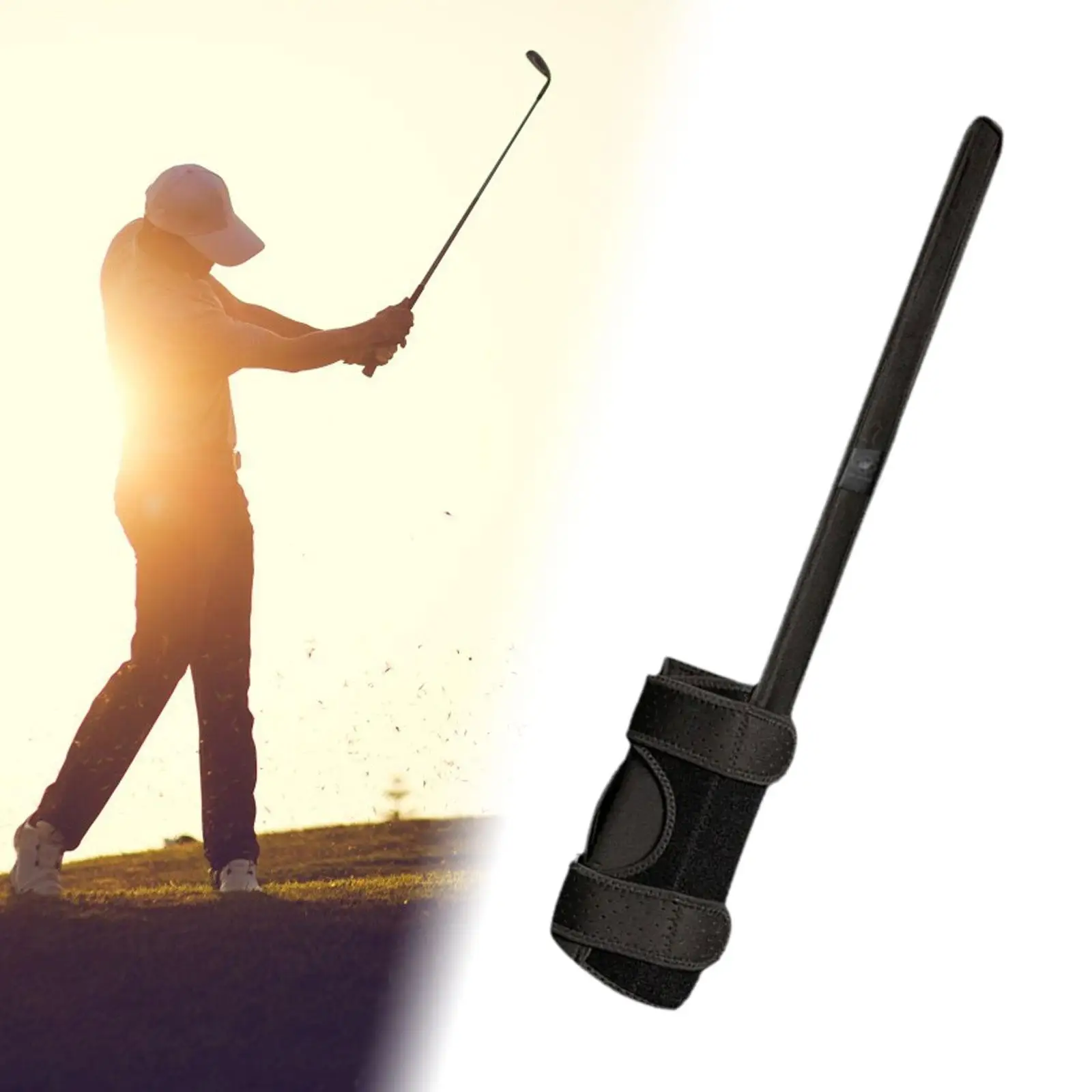 

Golf Swing Trainer Practice with Sound Portable Alarm Golf Training Aid