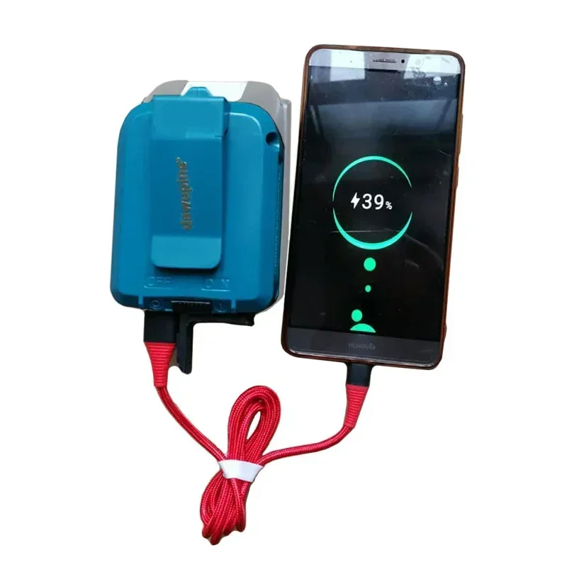 ADP05 USB Power Adapter for Makita 14.4V 18V Battery BL1830 BL1430 USB Device Charging Adapter HongSong Lomvum ZhiPu JiangMi