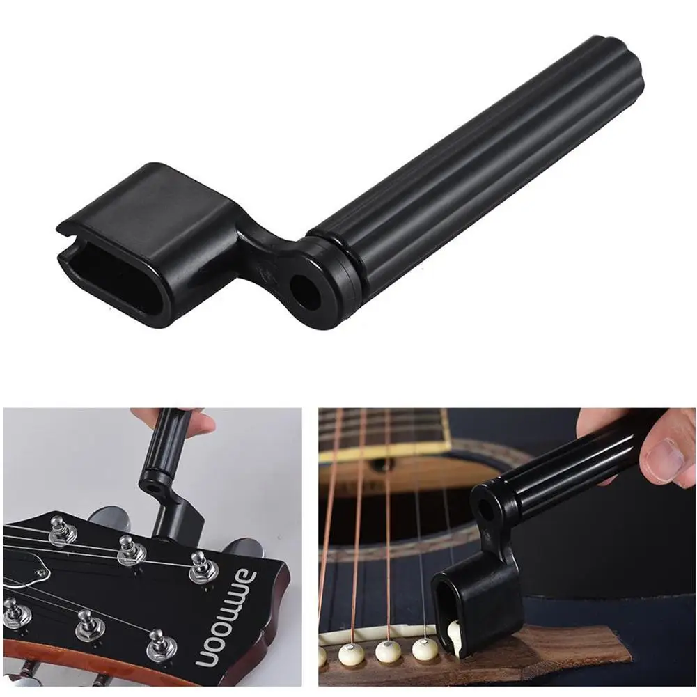 Guitar String Winder Grover Quick Speed Bridge Pin Remover Winder String Guitar Clamp Peg Puller Accessories Guitar Remover W6N5