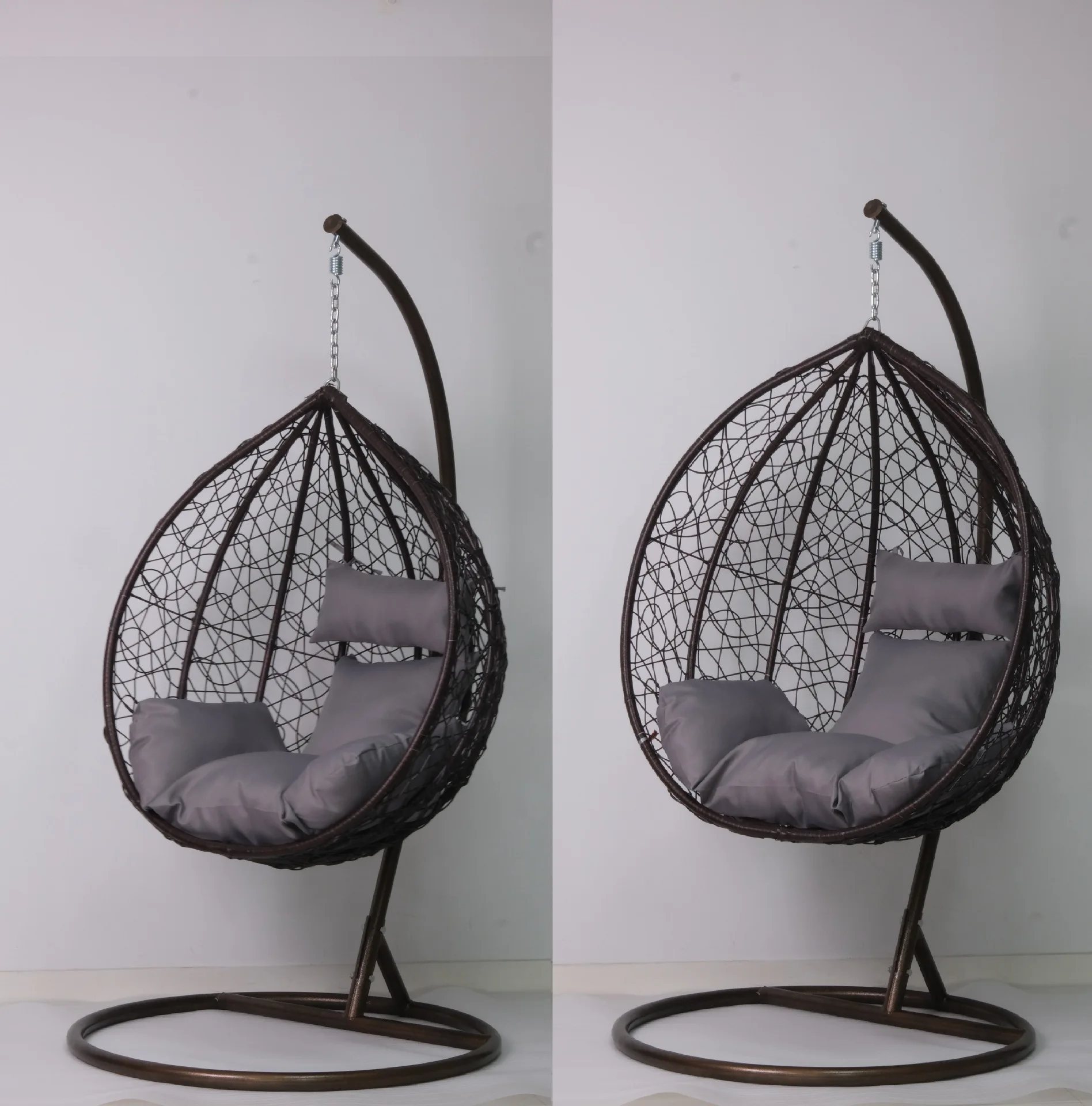 Hanging basket single hanging orchid bird\'s nest swing cushion hanging chair cushion rattan chair cradle thickened