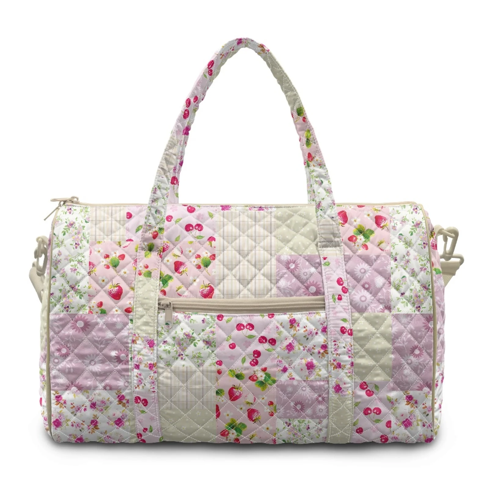 Coloranimal Strawberry Cherry New Trend Gym Bags Polyester Large Capacity Travel Bag for Women