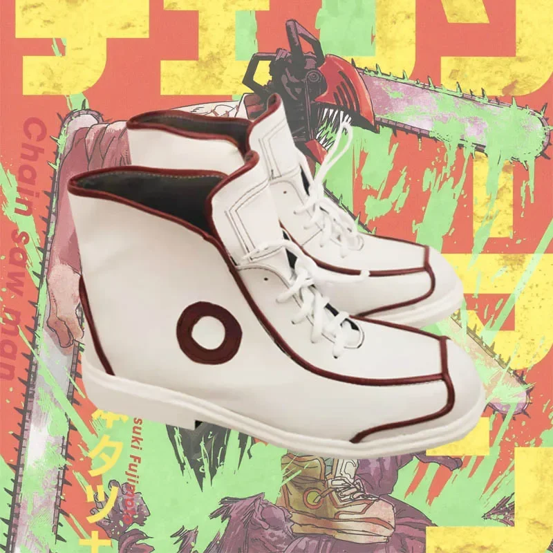 애니메이션 전기톱 남자 덴지 코스프레 신발 부츠, 유니섹스 할로윈 카니발 코스프레 코스튬 액세서리