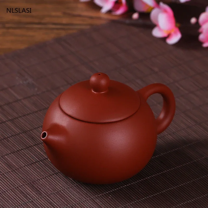 Yixing Tea Pot Purple Clay Xishi Filter Teapot Beauty Kettle Raw Ore Handmade Teaware Drinkware Tea Ceremony Supplies 140ml