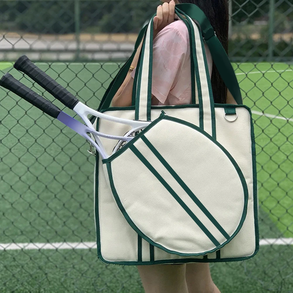 Tennis Tote Bag Large Tennis Bag Sports Handbag Pickleball Bag Tennis Racket Shoulder Bag for Men and Women