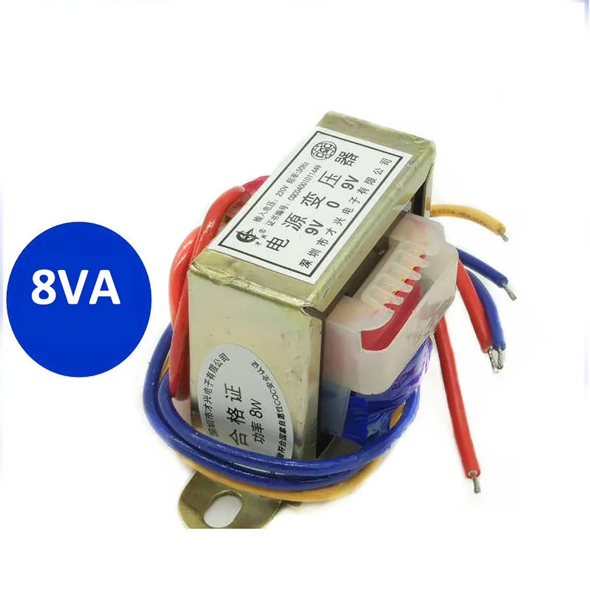 

EI48 Copper Power Transformer 8W/VA Input 220V to Output 6V/9V/12V/15V/18V/24V/30V Single/Double 50Hz