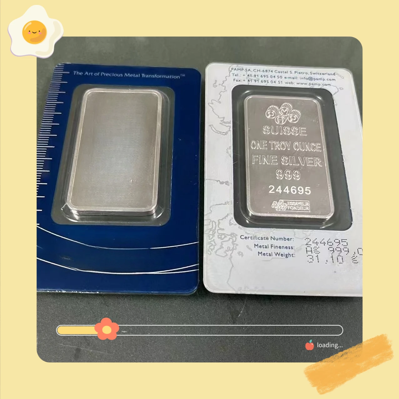 

1 Ounce Platinum Silver Bar 24k Gold Plated Brass Core Crafts Holiday Gifts Decoration Independent Serial Number