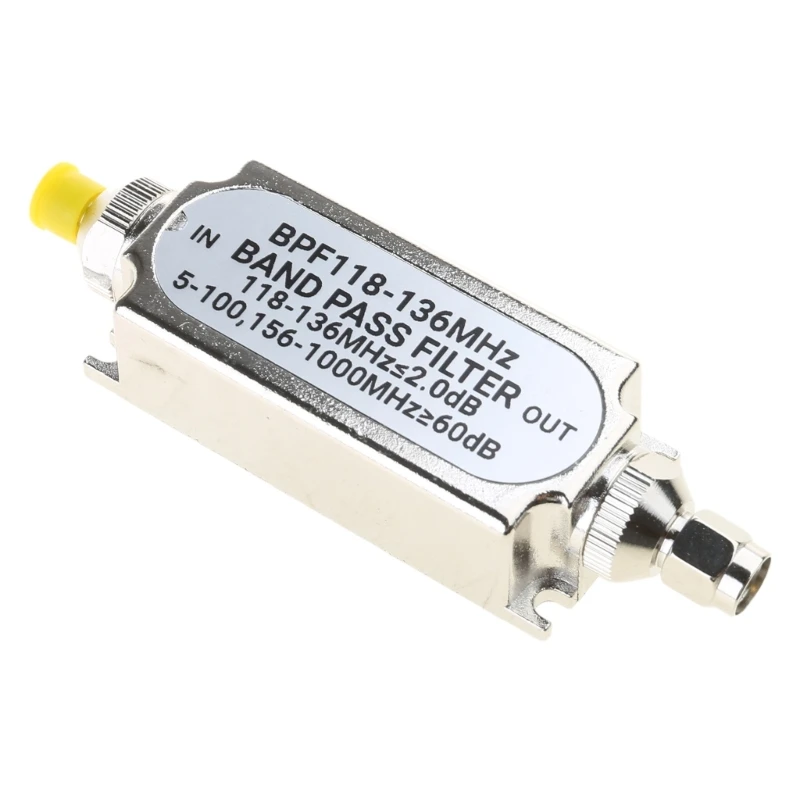 Bộ lọc băng thông SMA BPF118-136 MHz BPF118 Băng thông 50ohm cho băng tần hàng không