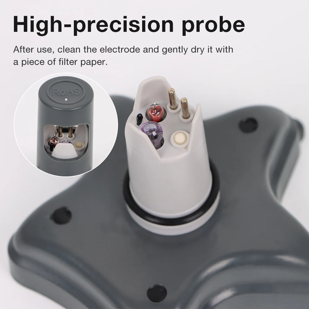 Tuya بلوتوث الرقمية مقياس درجة الحموضة الملوحة TDS EC درجة الحرارة CL S.G CF 9-in-1 جهاز اختبار جودة المياه العائمة لحوض السمك المائية #5