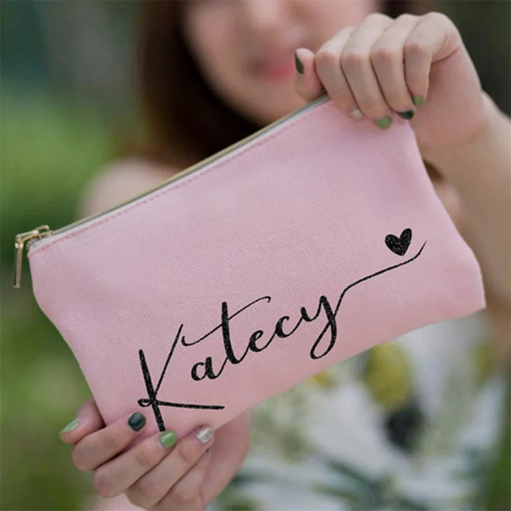 Bridesmaid Make Up Bag Personalized Makeup Bag Bridesmaid Gift Ideas Custom Make Up Bag