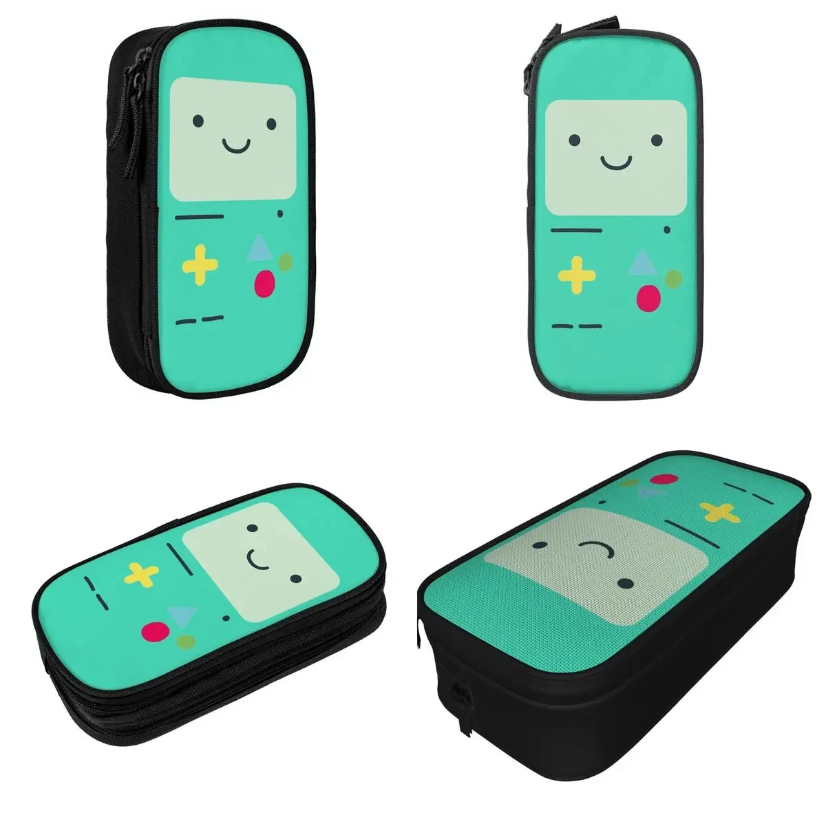 Adventure Time Anime BMO  Pencil Pen Case Stationery Bag Pouch Holder Box Organizer for Teens Girls Adults Student