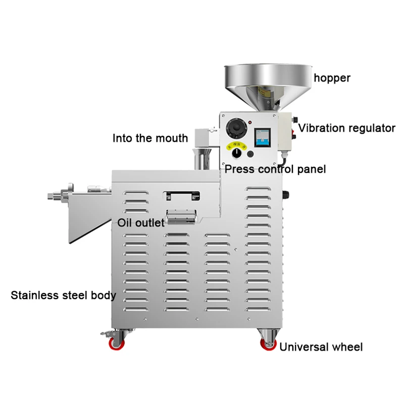 S03 2150w Strong Recommend Commercial Peanut Sesame Mini Machine15 kg Oil Extractor
