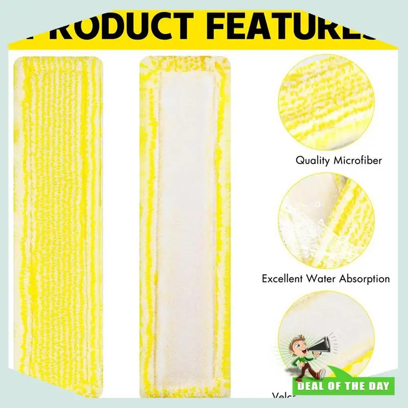 24時間配達 8個 マイクロファイバーモップ交換用 ケルヒャー WV2 WV5 WV6 Plus プレミアムウィンドウクリーナー (2.633-129.0)