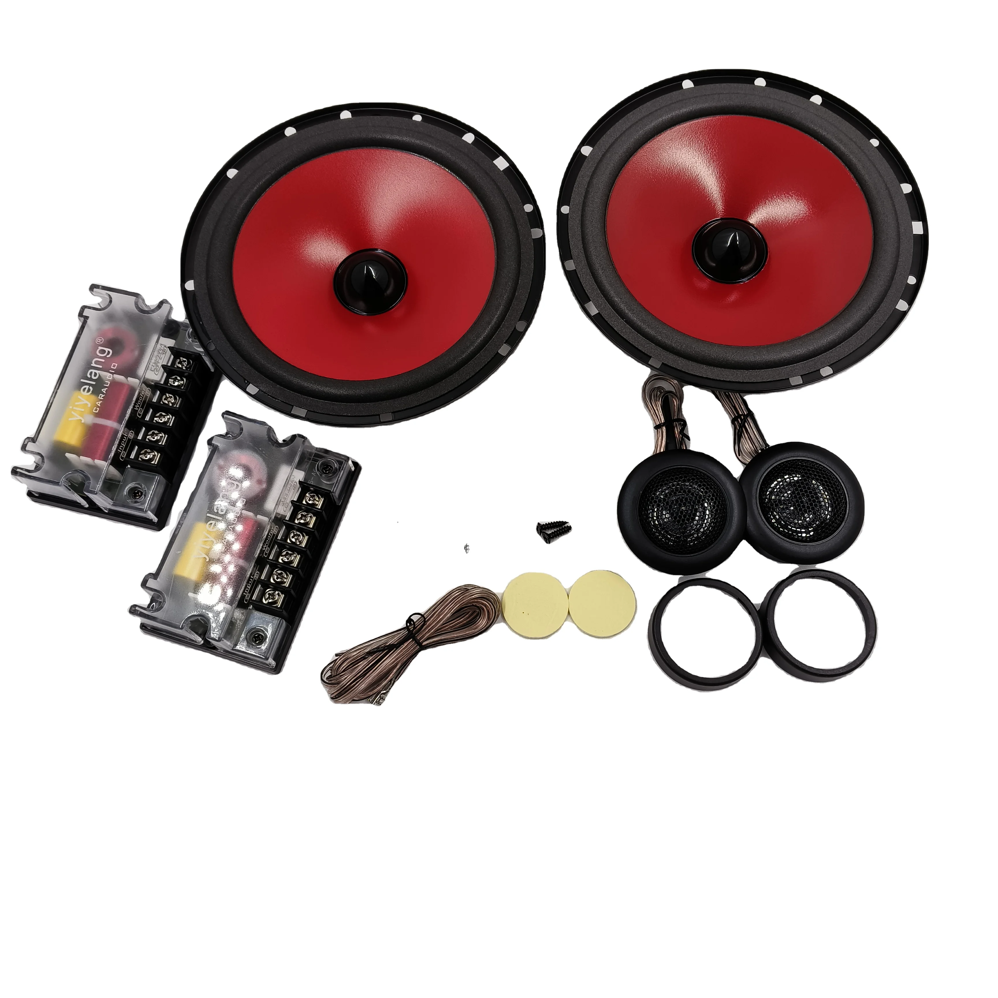 

Small Module 6.5inch Coaxial Double Amplifiers Iron Material Theatre Sound Horn Speaker Stylish Disc Design car speaker sets