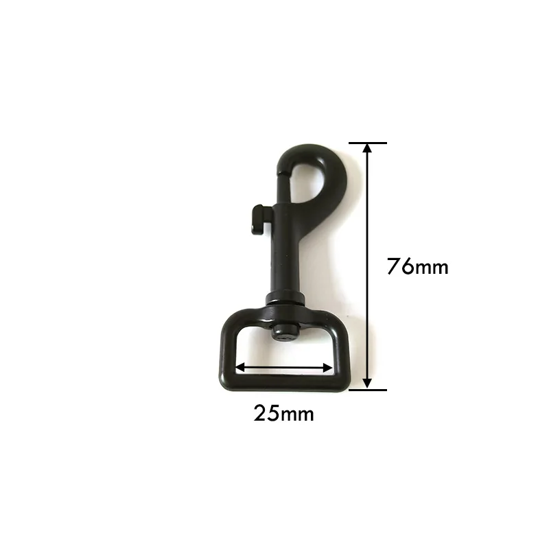 100 Pcs 25mm 1 Inch Metal Spring Hook Buckle Carabiner DIY Bag Dog Leash Belt Straps Buckle Clip Clasp Sewing Accessory Hardware