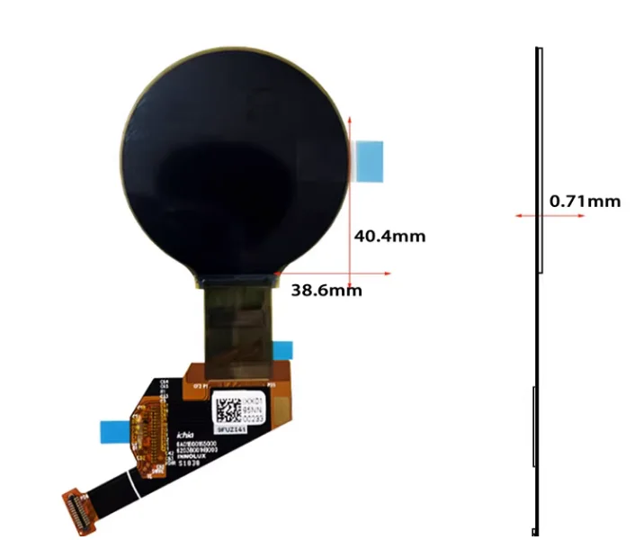 

1.39-inch flexible screen bendable 400 * 400 high-definition display OLED color LCD screen MIPI interface WJ014