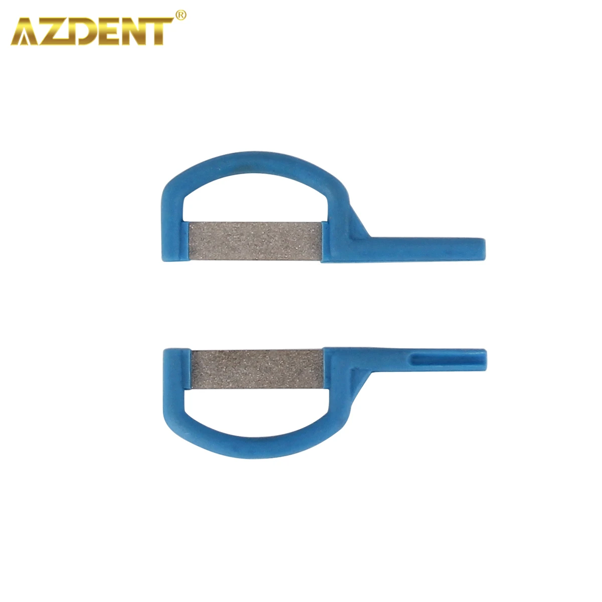 AZDENT-Sierra dentada de arena de doble cara, banda automática, reducción de esmalte interpróximo, ortodóntica Dental, medio grueso