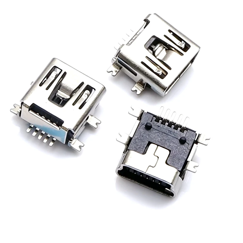 10PCS Mini USB SMD 5 Pin Female Mini B Socket Connector Plug Straight DIP Jack Connector Plug-in