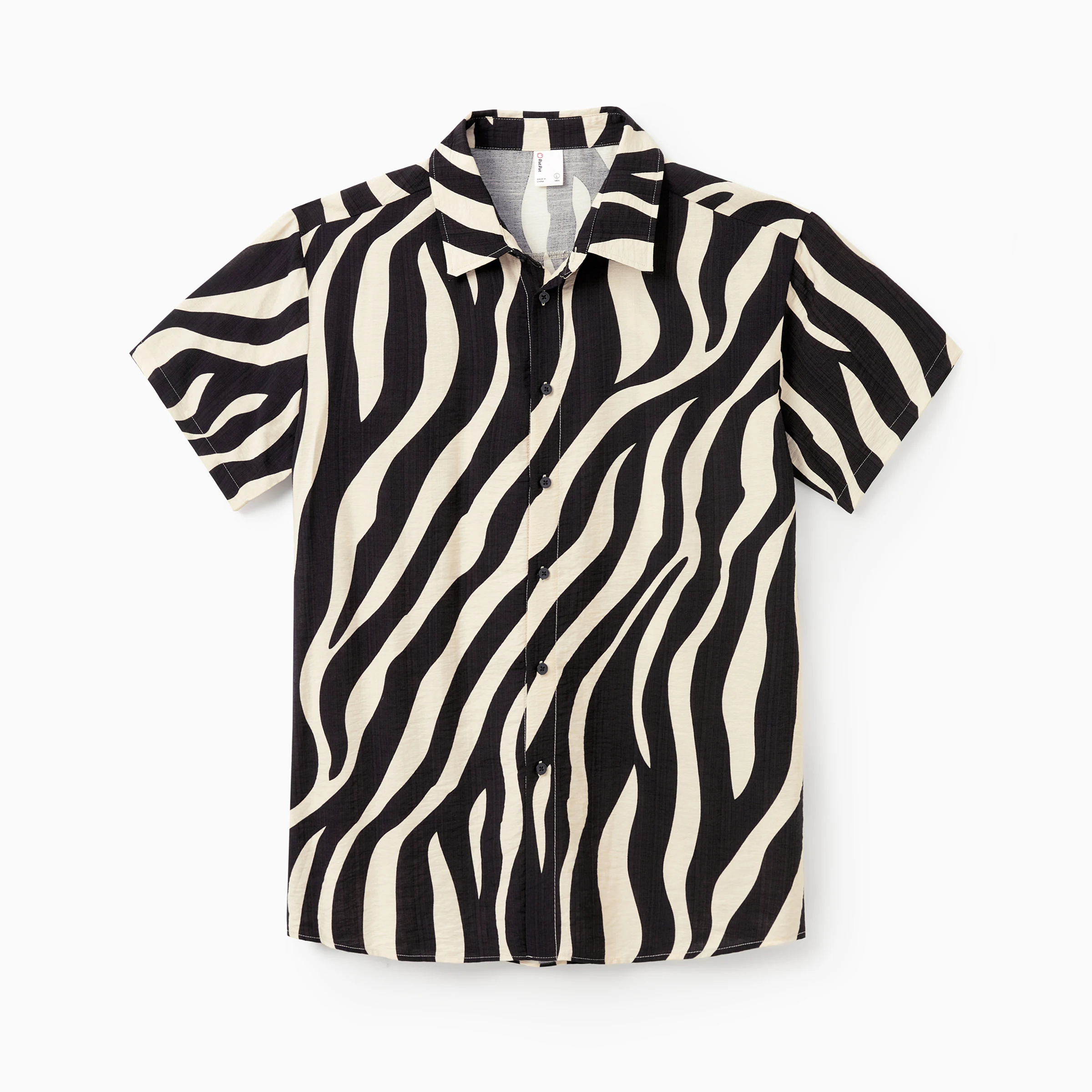 

PatPat Striped Casual Men Short Sleeve Shirt