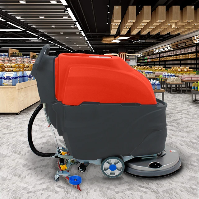 Gaoge FREE OEM A1 Tiles Floor Washer Hand Push Floor Scrubber Drier Machine for Factory Industrial Cleaning Equipment