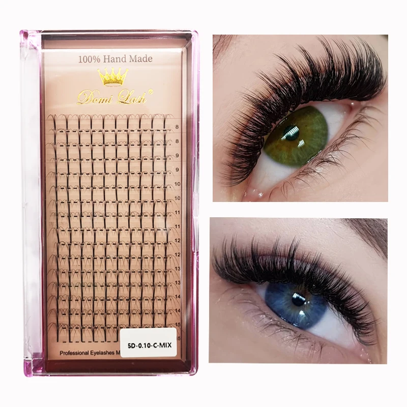 16Rows False Lashes Russian Volume Private Label Self-adhesive Lifting Eyelashes Clusters High Quality Professional Makeup