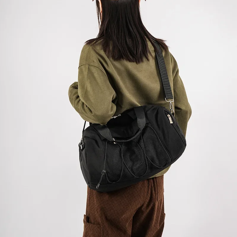 حقيبة سفر ذات سعة كبيرة حقيبة كتف نسائية محمولة للياقة البدنية واليوجا حقيبة رياضية مقصورة أحذية مستقلة حقيبة رحلة قصيرة #3