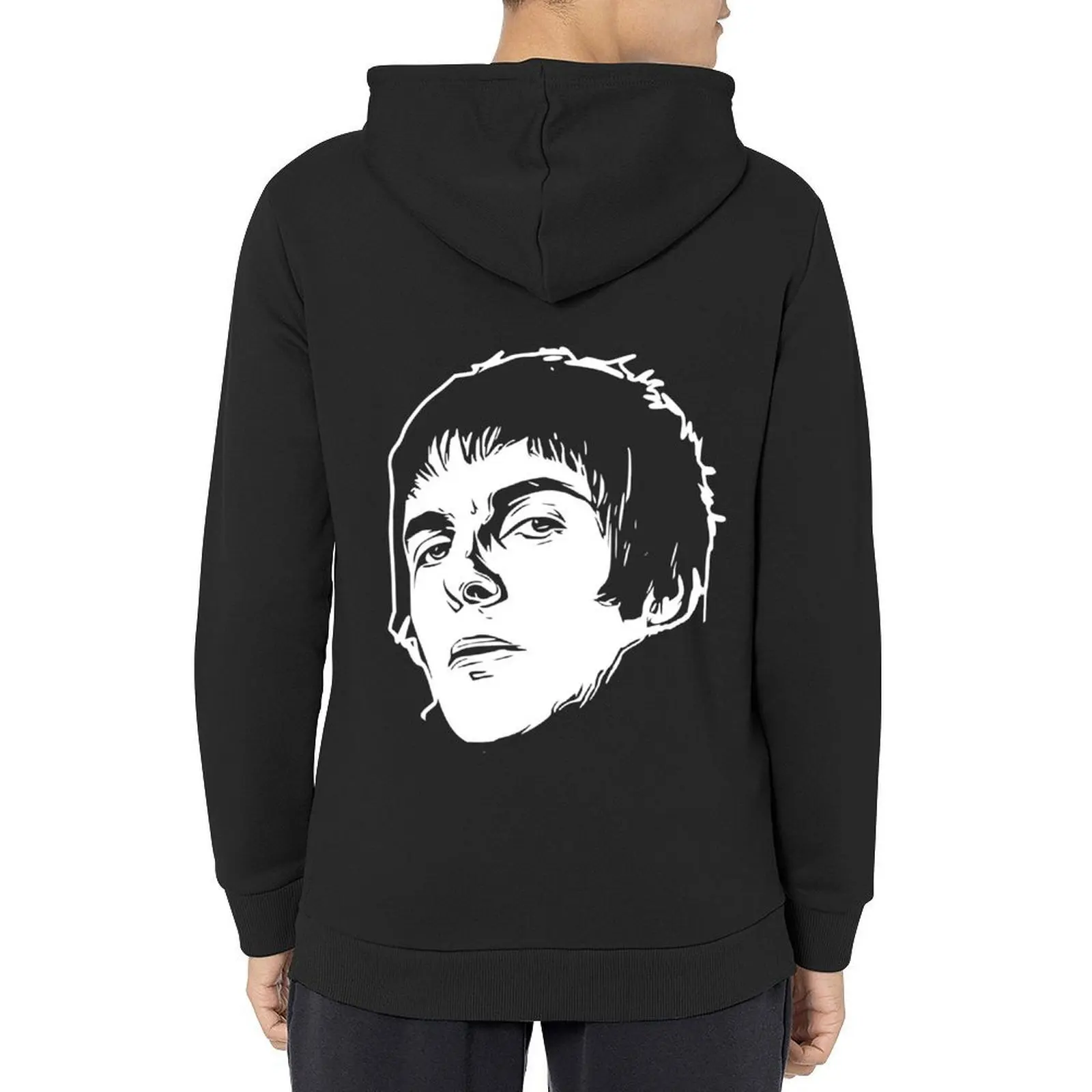 

liam gallagher print art Hoodie men's clothes men's sweat-shirt set korean clothes korean autumn clothes oversized hoodie