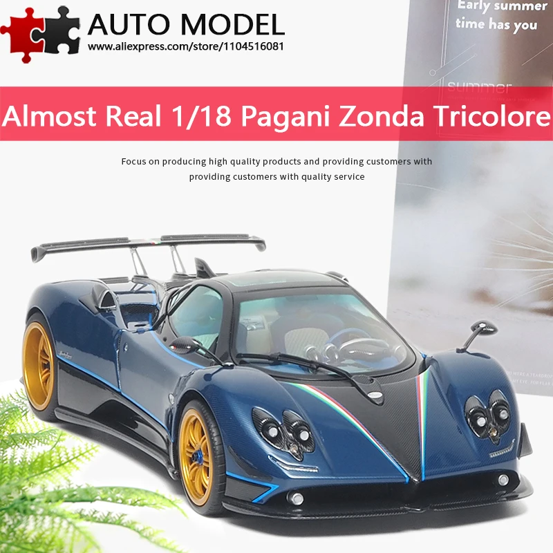 

Pagani Zonda Tricolore Replica Alloy Car Model Limited Edition Full Opening Three-Color Arrow Almost Real Ar Realistic 1:18 Die-Cast Metal Scale Static Model Adult Boy Toy Gift