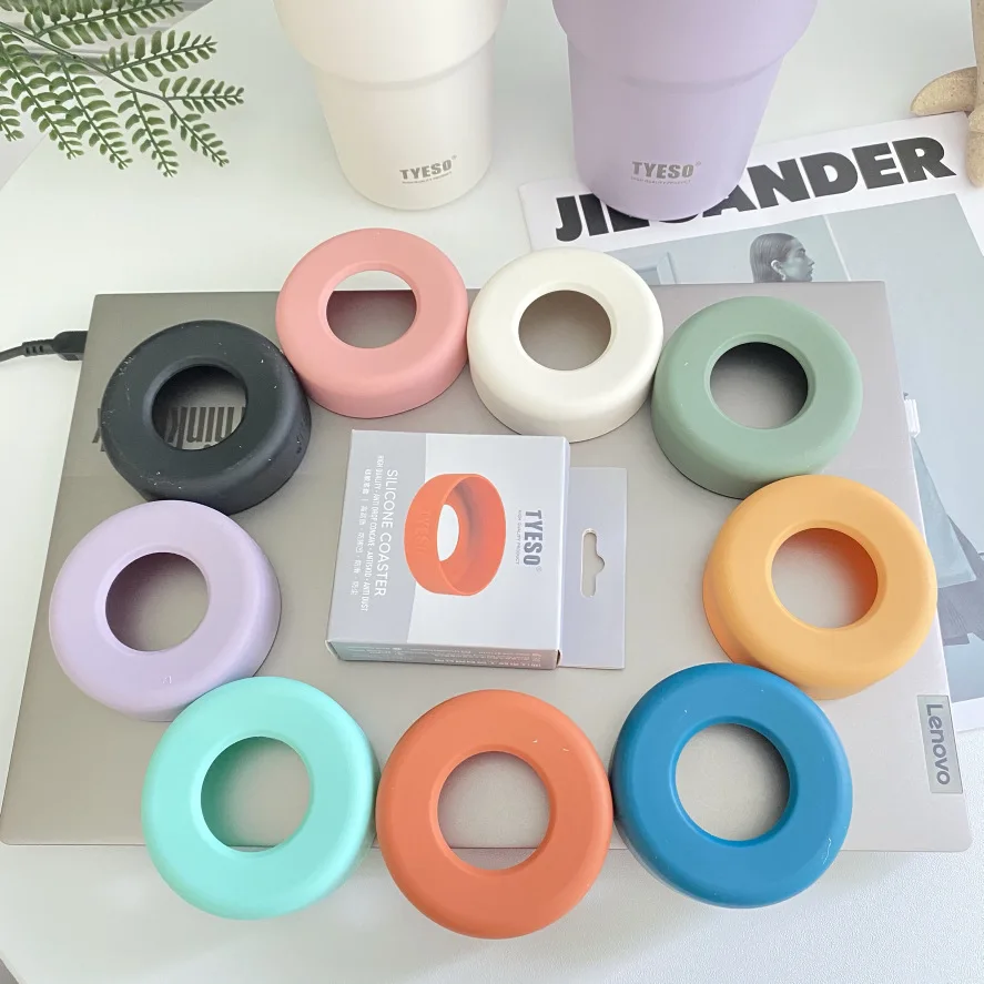 Couvercle de bouteille en Silicone antidérapant Durable, 1 pièce, manchon inférieur universel 71-77mm pour la protection des tasses