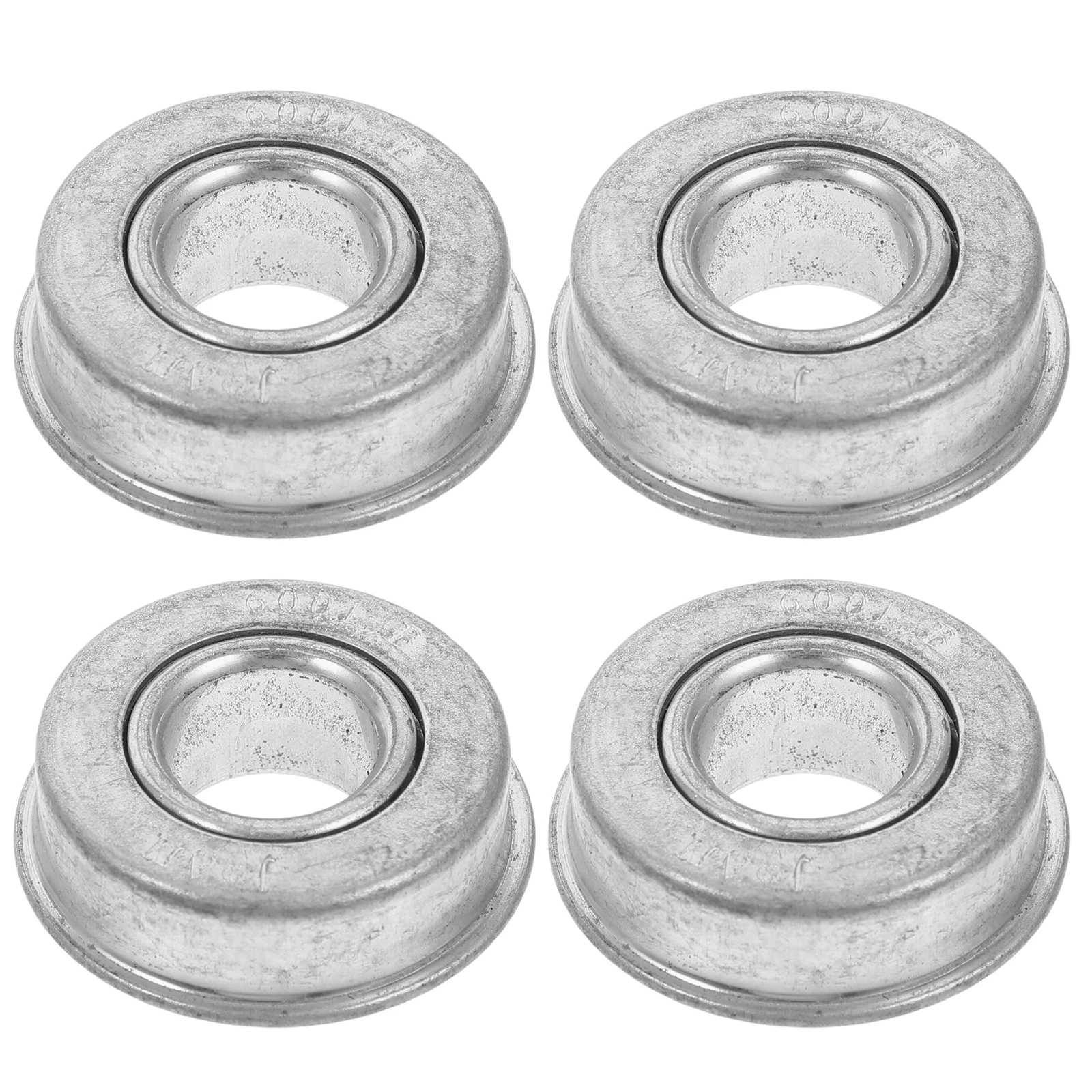 

4pcs Lawn Mower Wheel Bearings Flanged Ball Replacement Steel Select Smooth Operation Low Noise Garden Trolley