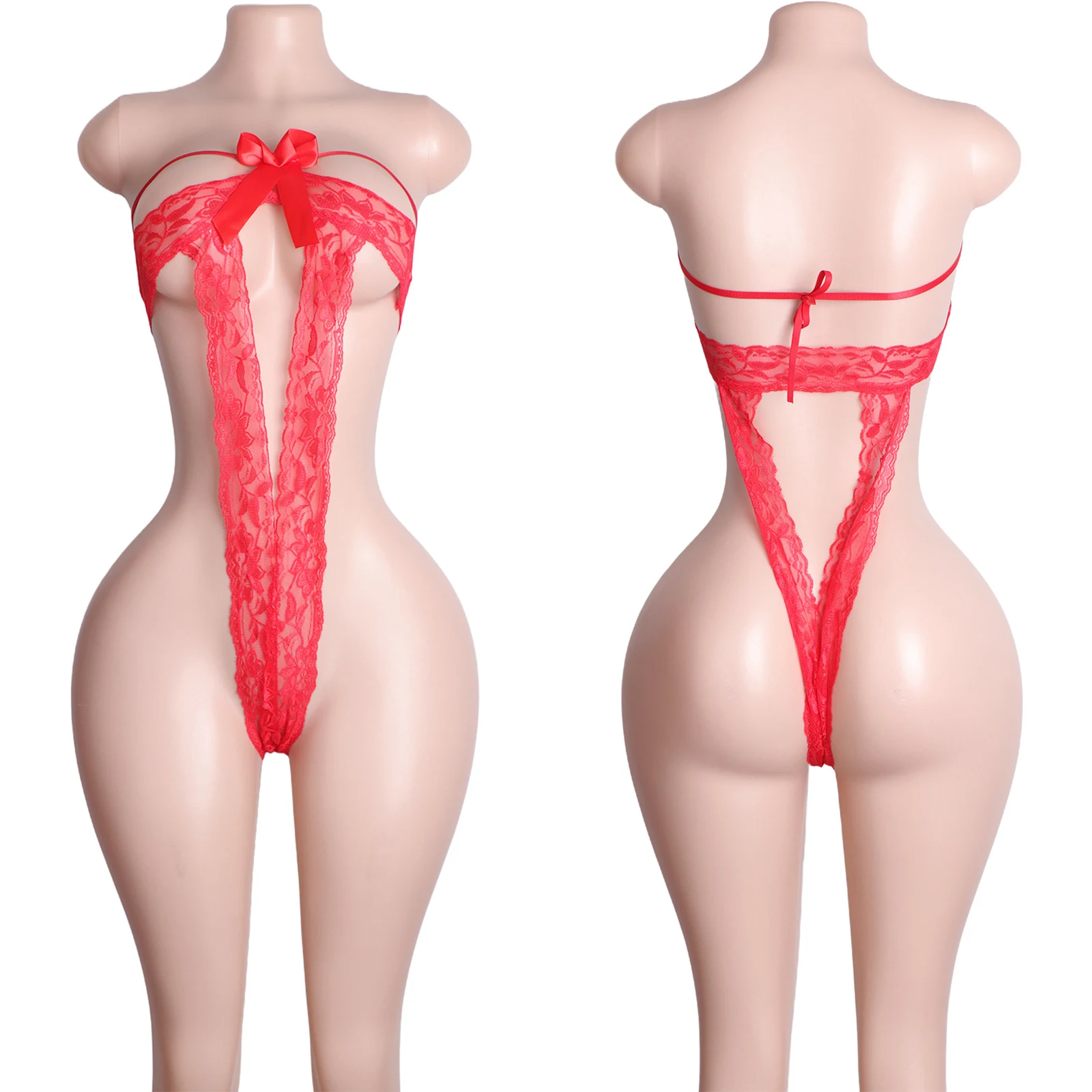 Thong Bikini Women - G-Thong Sling Shots Gerüschter Bikini Spitze