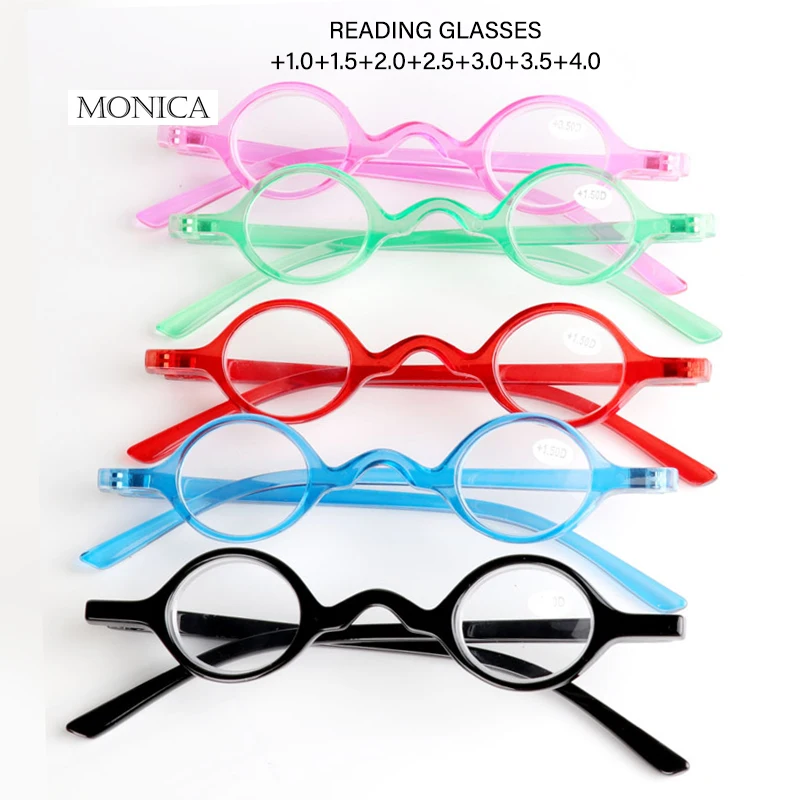 2024 Small Frame Reading Glasses Women Men Ultralight Anti Blue Light Presbyopia Eyeglasses Diopter +1+1.5+2+2.5+3+3.5+4 Gafas