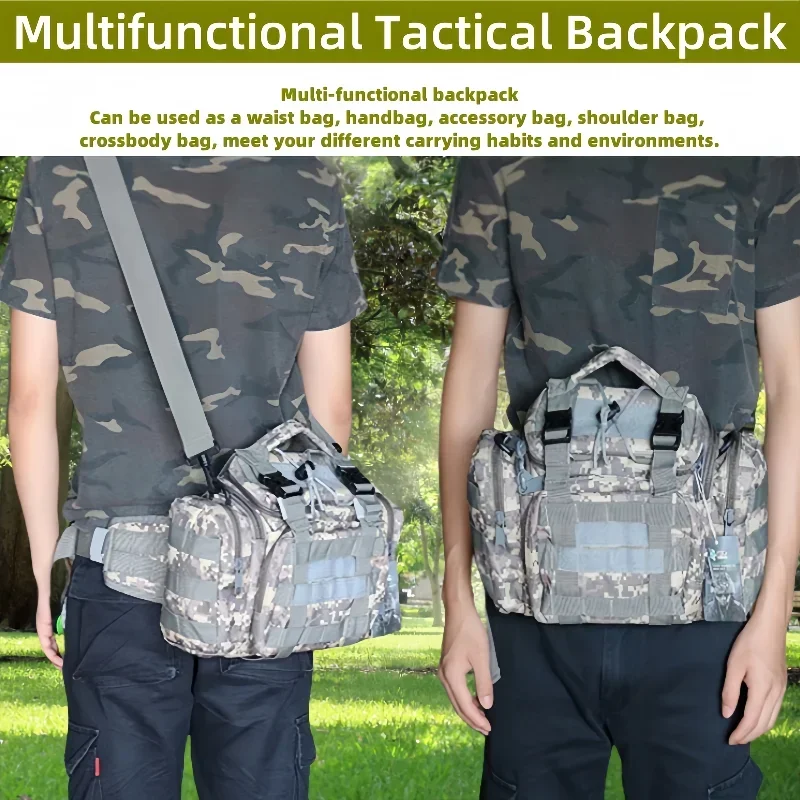 Waterproof Tactical Waist Bag Multi-Function Camping Hiking Hunting Fishing Camera  Pistol Holster Combat Bag  Molle Equipment