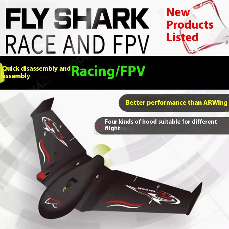 Epp Shark Flying Wing Smontaggio rapido Ala fissa Aliante da corsa Delta Wing resistente agli urti ad alta velocità