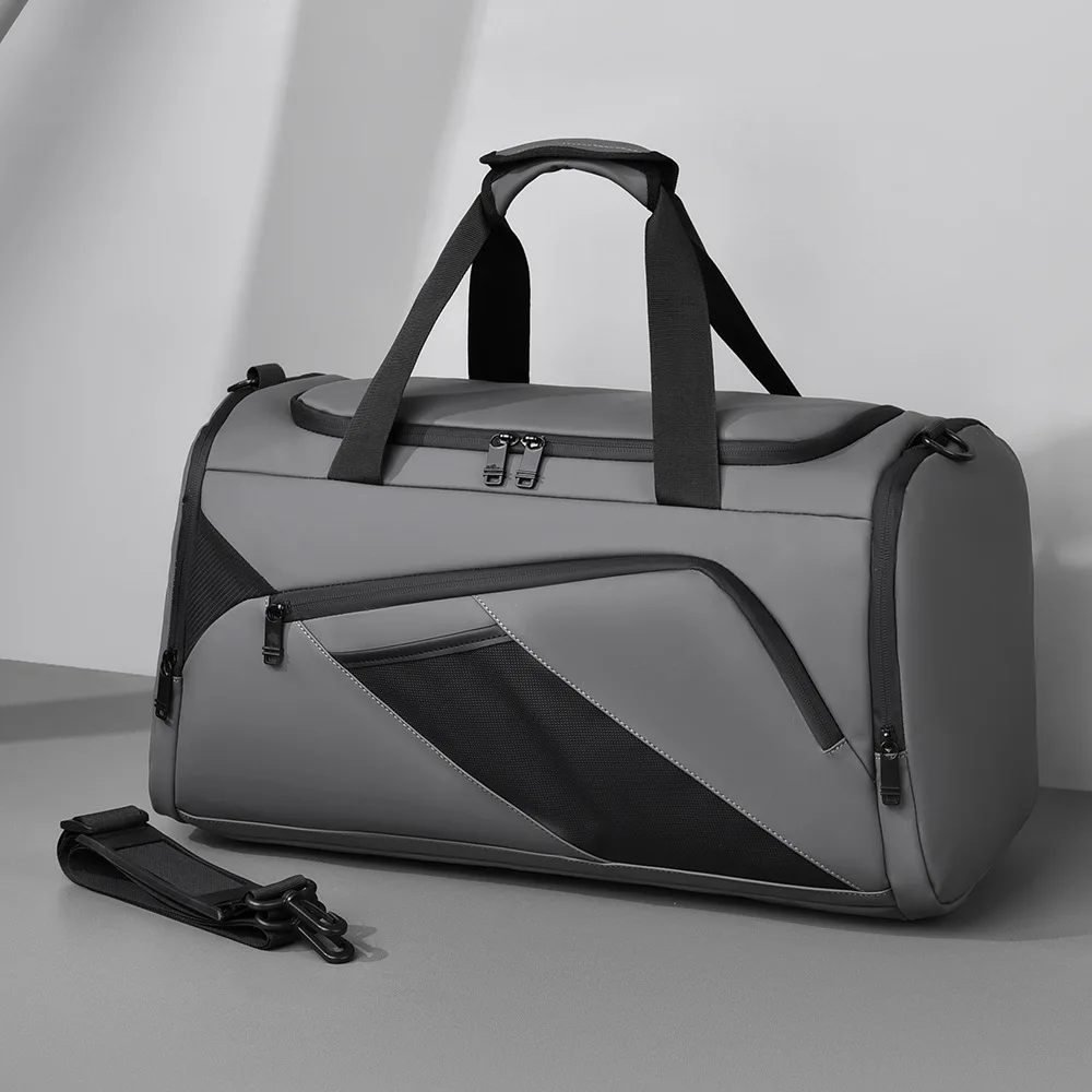 Premium Men's Gym Bag with Wet Dry Separation Luggage Handle Sleeve Large Capacity Travel Sports Duffel for Swimming