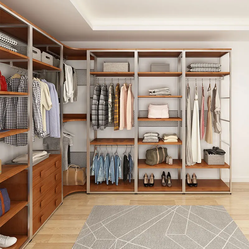 

Simple Doorless Metal Coat Racks Household Bedroom Open Walk-in Coat Racks Fashion Living Room Furniture Die Garderobe YS40CC