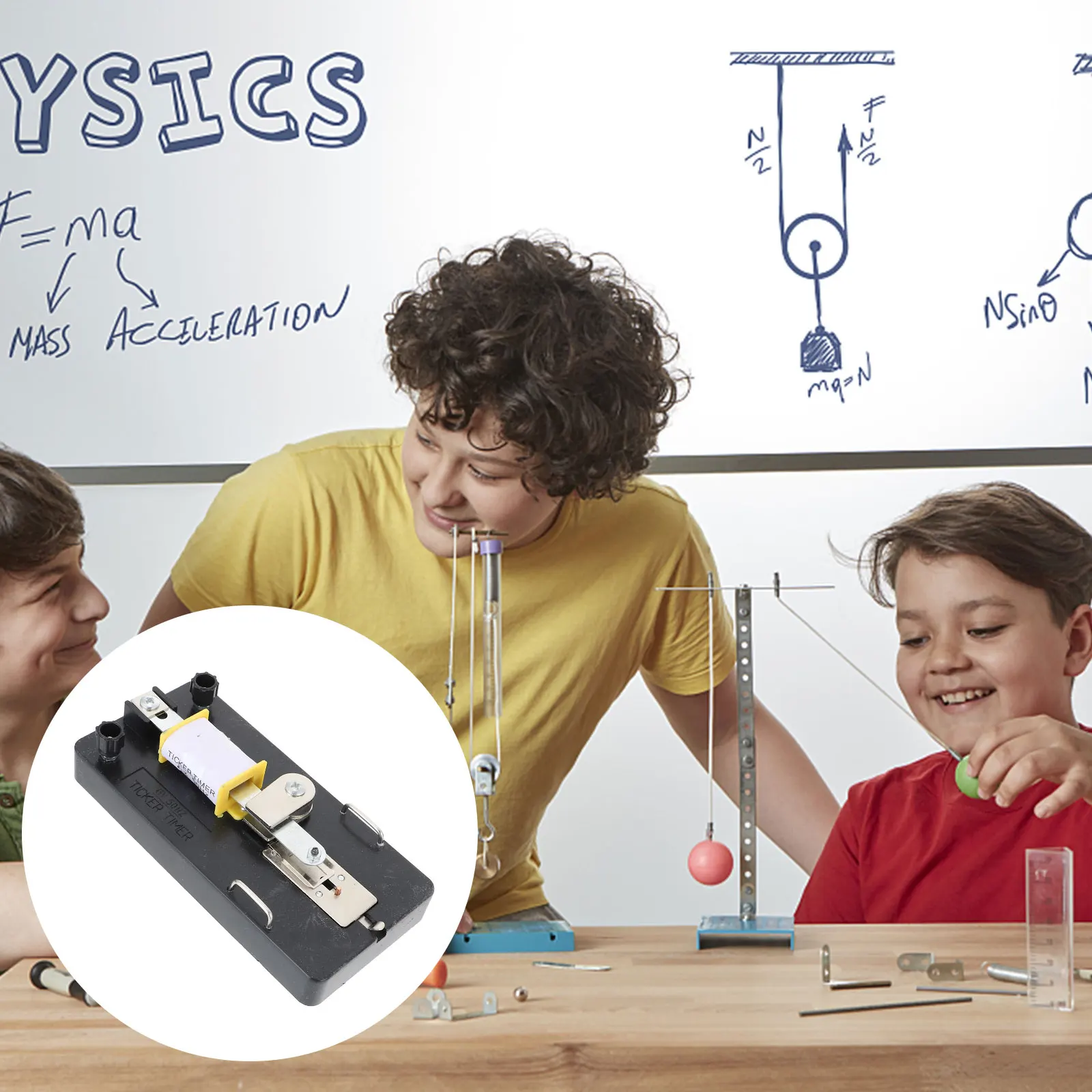 

Electromagnetic Dotting Timer Ticker Tape Physics Lab Equipment Acceleration Teaching Tool Experiment Apparatus