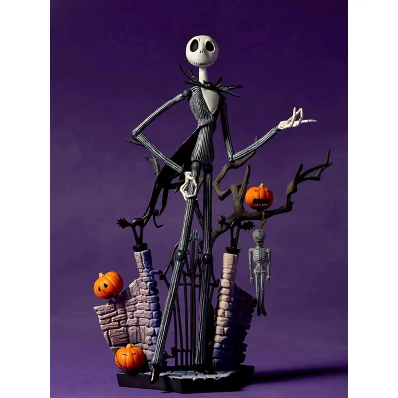 Original KAIYODO Revoltech The Nightmare Before Christmas Jack Skellington Ver.1 In Stock Anime Collection Figures Model