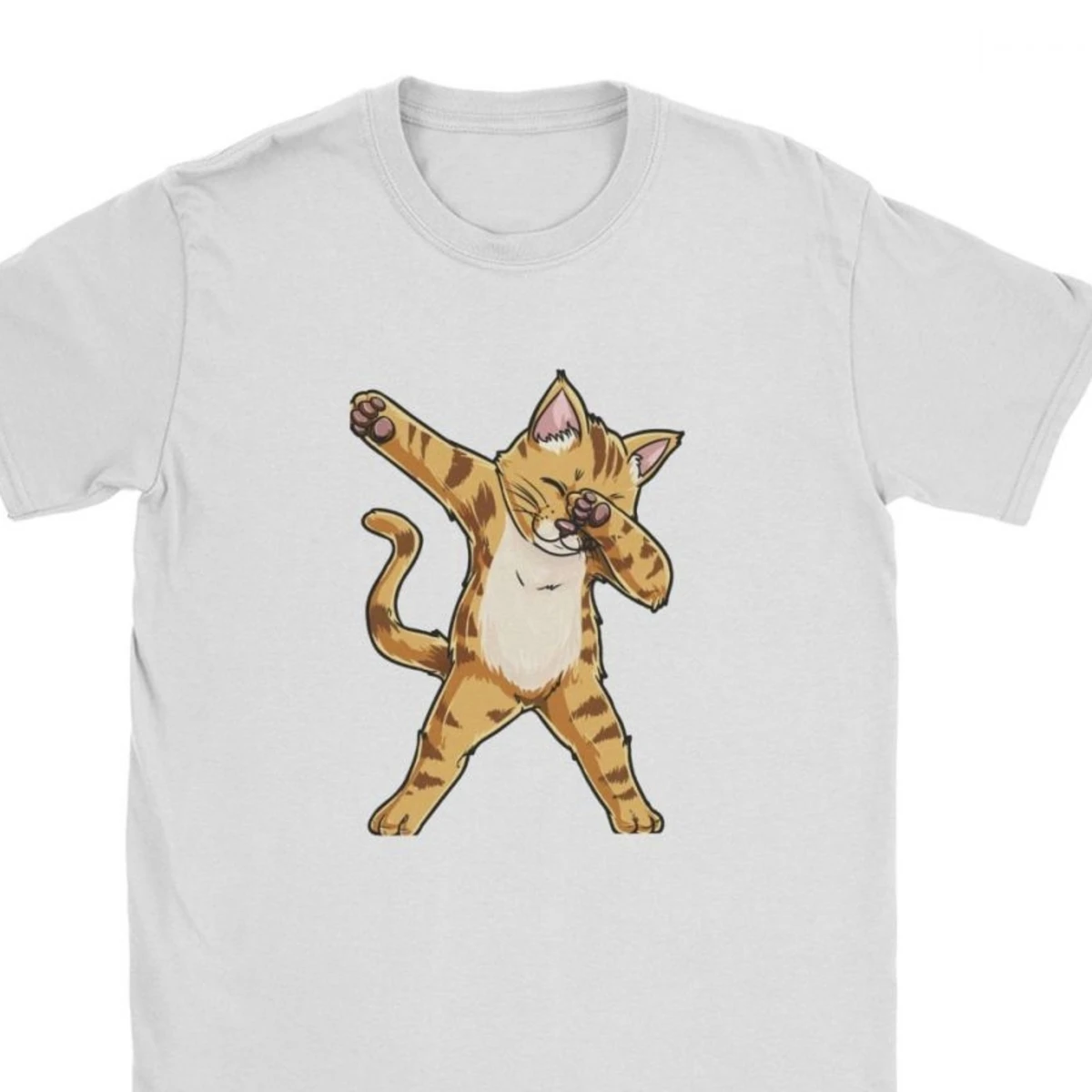 Men Dabbing Cat Funny Meme Kitty Kitten Dab Lover T Shirt Gifts Vintage Camisas Tee Tops Fashion Printed 3D T Shirts