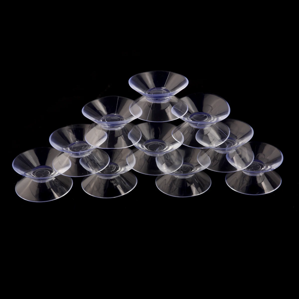 

10pcs Double Suction Cups 30mm Transparent PVC for Glass Mirrors Double Sided Suction Cups Home Office Tables