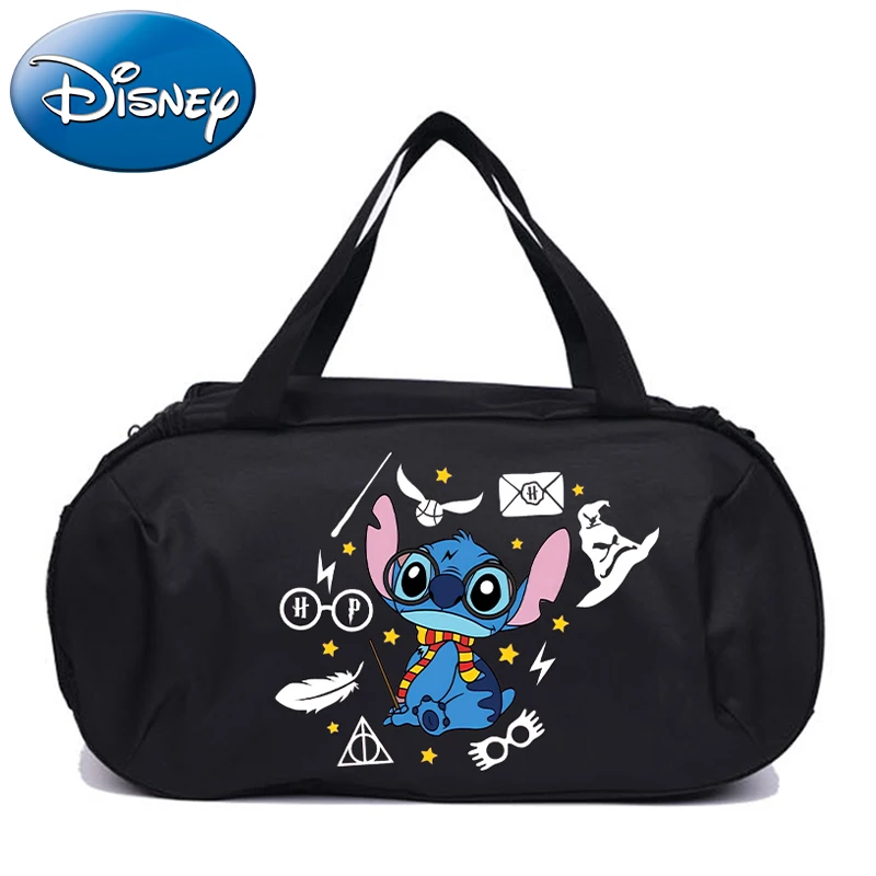 New Stitch Disney Luggage Travel Bag Outdoor Camping High Capacity Backpack Kawaii Cartoon Duffle Bags Oxford Cloth Gym Bags