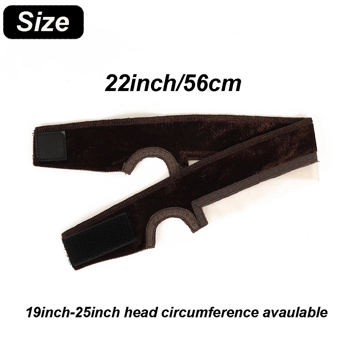 Banda de agarre de peluca de encaje para mujer, pinza de peluca con recortes de oreja, borde de encaje natural, 1 diadema de peluca ajustable antideslizante