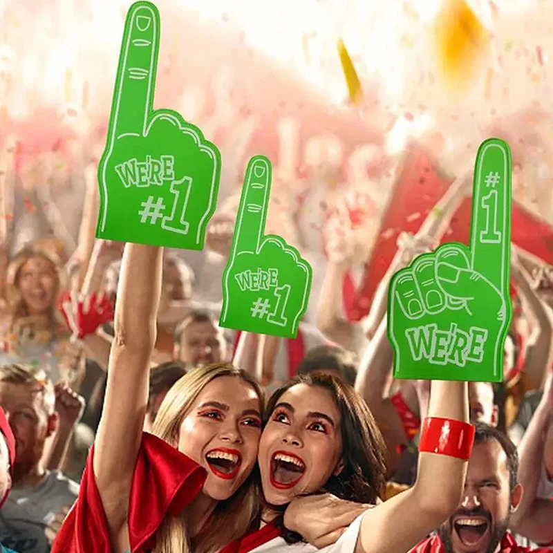 Universal Large Foams Fingers Cheerleading Props Hand Sports Event Cheering Palm Party Props Number 1 Foam Fan Finger